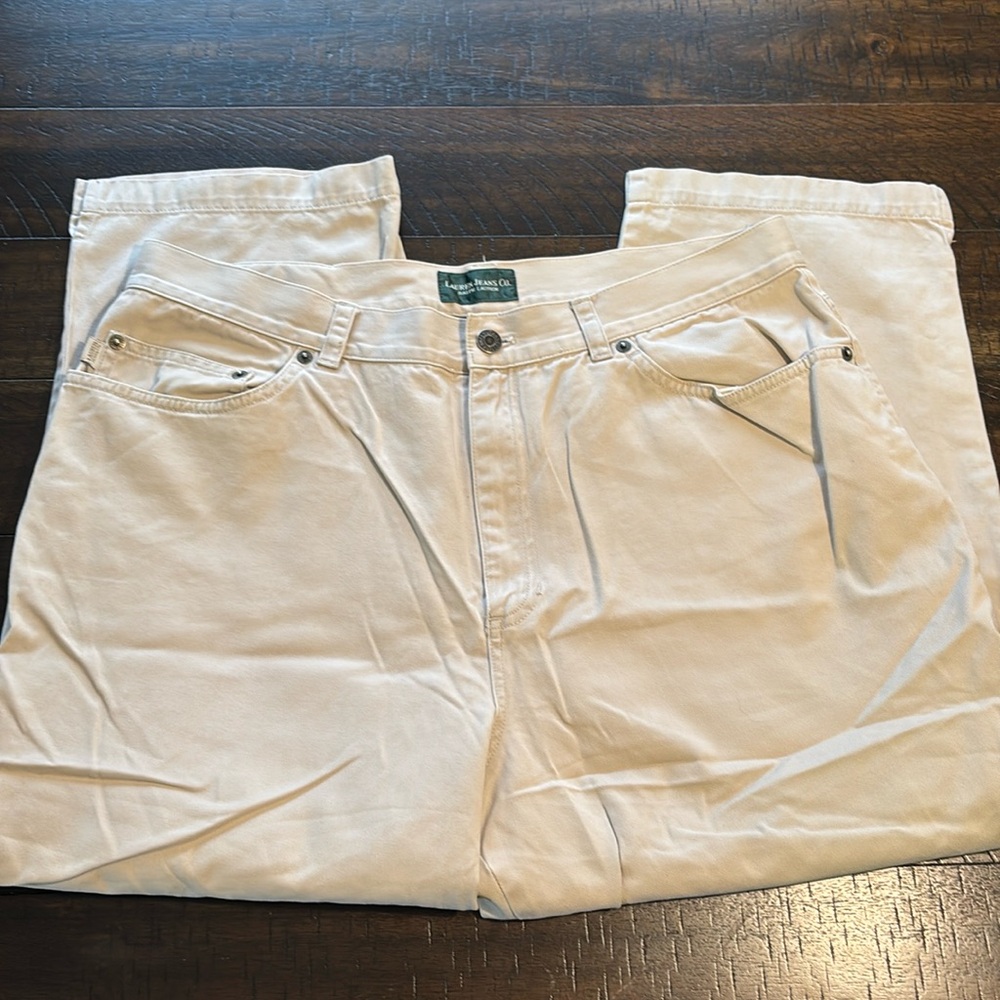 Lauren Jeans Co. Ralph Lauren Khaki Tan Capri  Pants, size 16